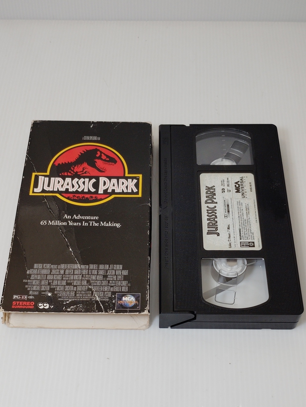 12 For $8 Jurassic Park Original VHS Movie Tape - Black & Red